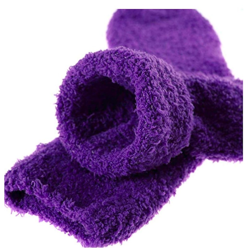 ELLITE Womens Premium Soft Fuzzy Solid Stripe Winter Warm Microfiber