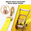 TREKASSY 4 Axle Strap Car Wheel Net Ratchet Tie Down