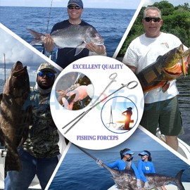 AAProTools New 2PC Fishing Set 8" + 12" Curved HEMOSTAT Forceps Non-Locking Clamps Stainless Steel