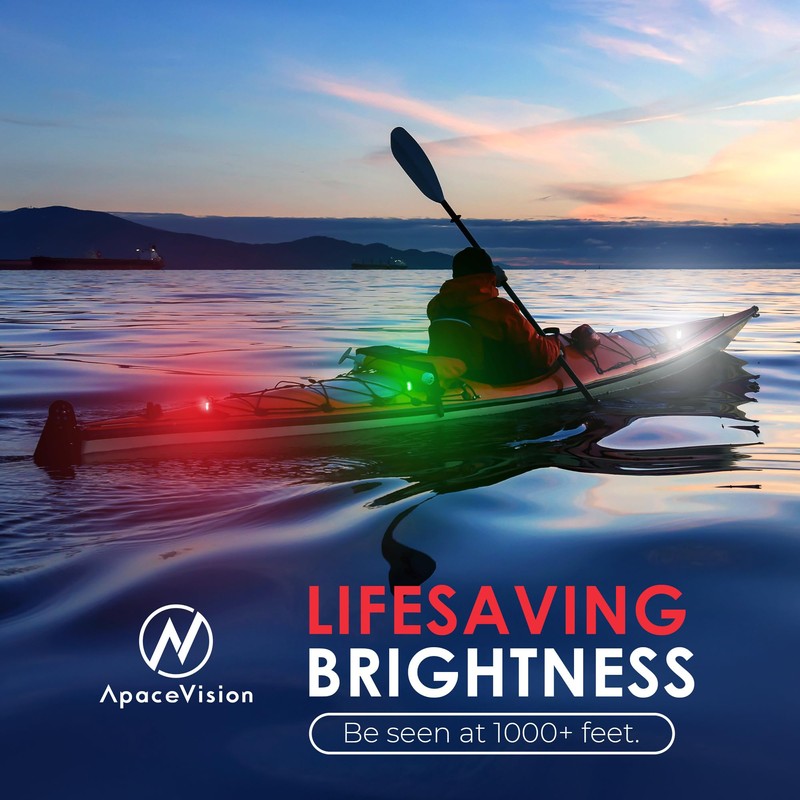 KayaLuma LED Kayak Lights (3 Pack) | Clip On IPX5