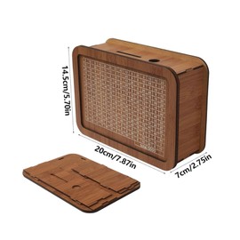 Wmzjnljy Wooden Saving Challenge Money Box with Money Target and Numbers 10,000 Cash Vault Wooden Savings Box Reusable Money Jar Coin Cash Box for Home(U88-1)