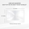 MAGDEPO 3X Credit Card Size Pocket Magnifier(12 Packs) with 3X