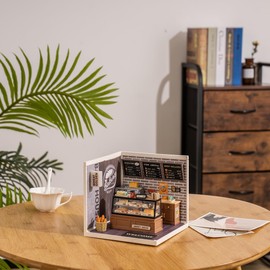 Makurundo ® Robotime DIY Miniature House Creator Series (American Bakery)