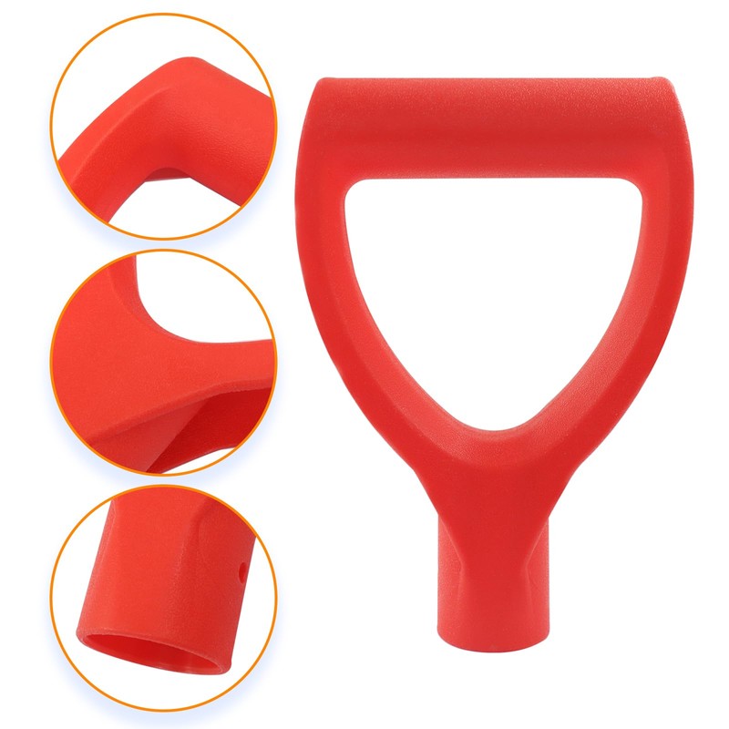 Moicstiy Shovel D Grip Handle, 32mm Inner Diameter Plastic Spade
