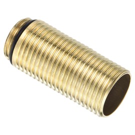 sourcing map 1 Pcs 1.89 Inch x 0.79 Inch Faucet Mount Extension Shank, Stainless Steel Faucet Fittings, Faucet Lengthen Fixed Foot for Bathroom, Kitchen, Yellow