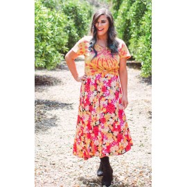 LuLaRoe MAXI Black Pansies Peonies Floral Skirt Dress New 🦄 L 14/16 12 Slinky L