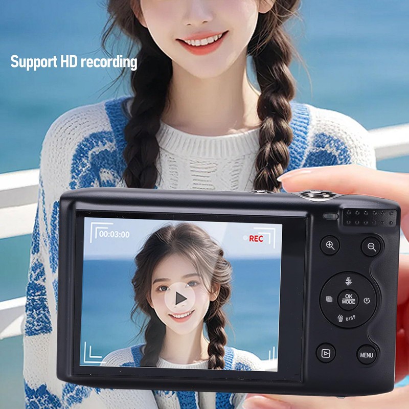 Cryfokt 5K Digital Camera, 72MP 16X Zoom Digital Cameras with