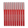FibrePoint Fineliner Pens, RED, Extra Fine Tip (0.5mm), Pack of