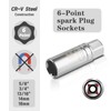 AEROFORCE 14PCS 3/8-Inch Drive Swivel Magnetic Spark Plug Socket Set