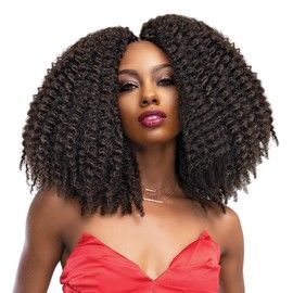 Janet Collection Crochet Braids Nala Tress 3x Afro Hot Twist(14'16'18') (5-pack, 1)