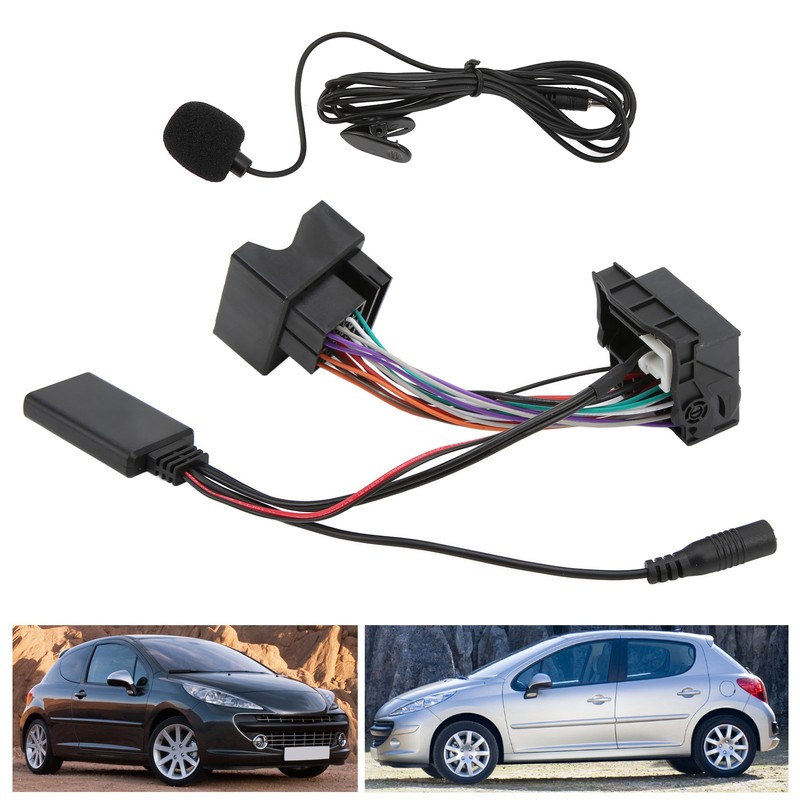 12Pin Bluetooth 5.0 Aux Audio Cable Adapter Microphone Hands Free