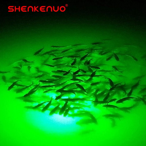 SHENKENUO 50000Lumens 12V 300LED Green Light Fishing Light Lamp Fish