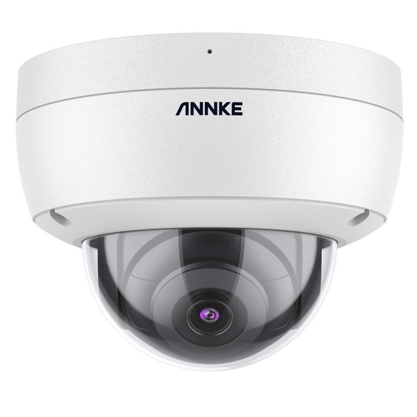ANNKE C800 4K IP Camera, H.265+ 8MP Dome PoE Camera, AI Human Vehicle Detection, IK10 Explosion-Proof & IP67 Weatherproof Outdoor Security Camera w/ Audio, 100 FT EXIR 2.0 Night Vision (Not PTZ)