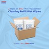 Wet Wipes Bulk - 2 x 800 Count Refill Bags