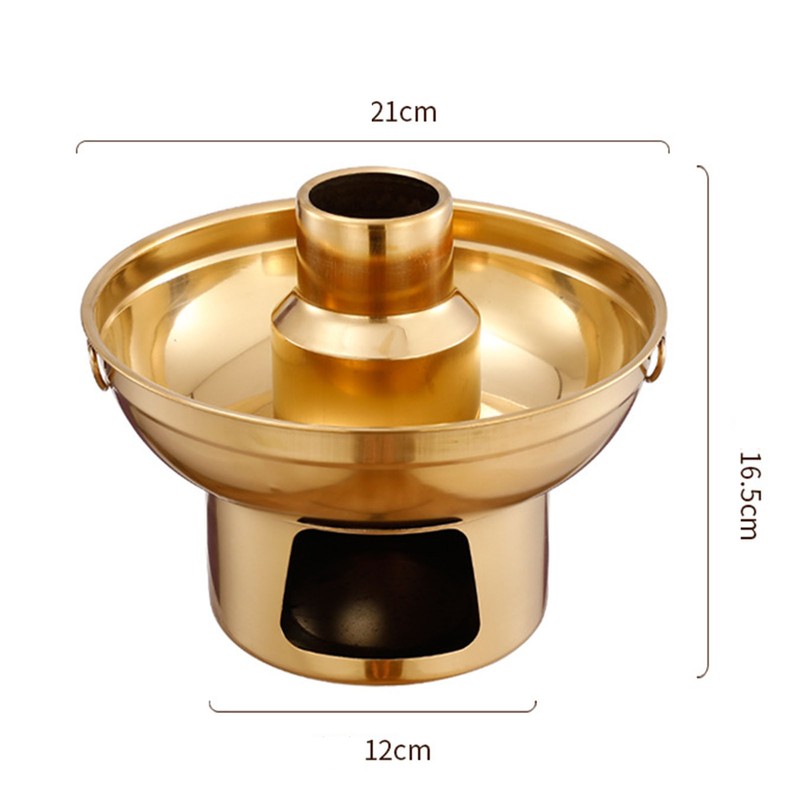 Stainless Steel Dry Ice Hot Pot Light Luxury Exquisite Milk