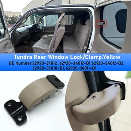 Unifizz Rear Window Latch Kit for 2000-2006 Toyo-ta Tundra 2000-2004 Tacoma Left & Right Side Assembly for 1st Gen Models,Brown Finish Replaces 62910-34012-E0 62920-34012 62920-34012-B1 (1 Pair)