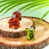WEWAYSMILE 5 Pcs Hand Blown Glass Figurines Glass Animals Includes