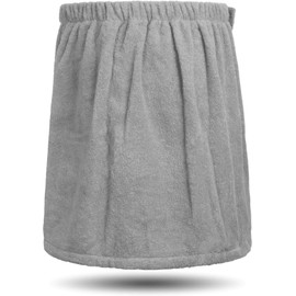normani Men's Sauna Kilt 100% Organic Cotton Sauna Towel 160 x 50 cm Sauna Towel for Men Colour Grey Size 160 cm x 50 cm
