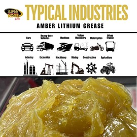 Multipurpose Lithium Grease Superkote 2000 / MP/EP/HD/Lubricant Grease/NLGI 2/ Amber and Tacky/High Temp/Industry/Construction/Automotive/Amber / 35 LB Bucket