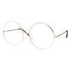 grinderPUNCH XXL Super Oversized Fashion Glasses Round Circle Frame Clear