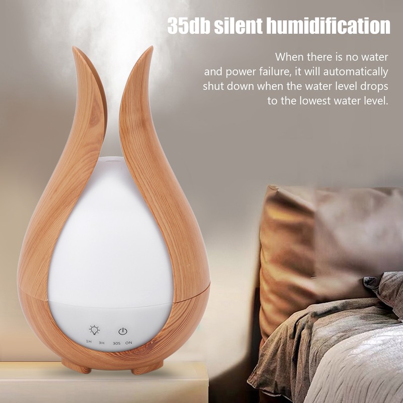 200ml Wood Grain Humidifier 8W 24V Automatically Shut Down Silent