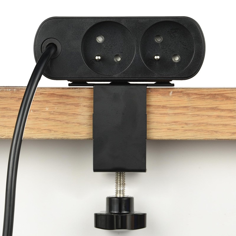 Electraline Electradock 35461 Power Strip with 2 French Sockets +