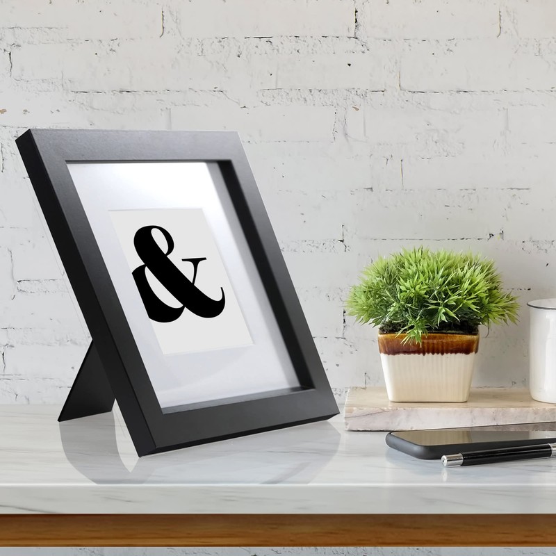 Fabian Clarke London® Modern Black Square 8x8 Picture Photo Frame