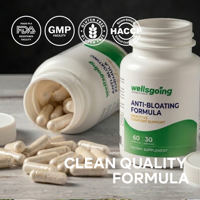 Anti-Bloating Formula – Digestive Enzymes & Herbal Blend for Bloating