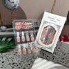 Leopard Print Press on Nails French Stick on Nails Long