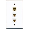 RiteAV - 1 Port Phone RJ11 RJ12 Beige 2 Port
