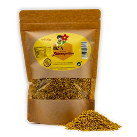 BeekeeiBeck® - 100% Real German Flower Pollen from Own Beekeeping - German Bee Pollen from Beekeeper/Pure and Natural/Superfood and Protein Source of Bees/No Additives (500 g)