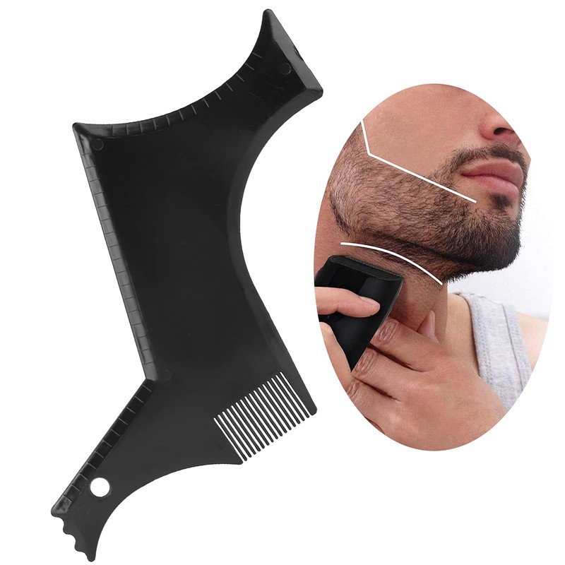 Beard Shaping Tools, Beard Shaping Stencil, Beard Styling Black Plastic