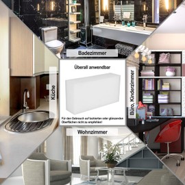 com-four® 12 x miracle sponge for household and garden, dirt eraser for cleaning stains, cleaning sponge (012 pieces - 12.5 x 6.5 x 3 cm)