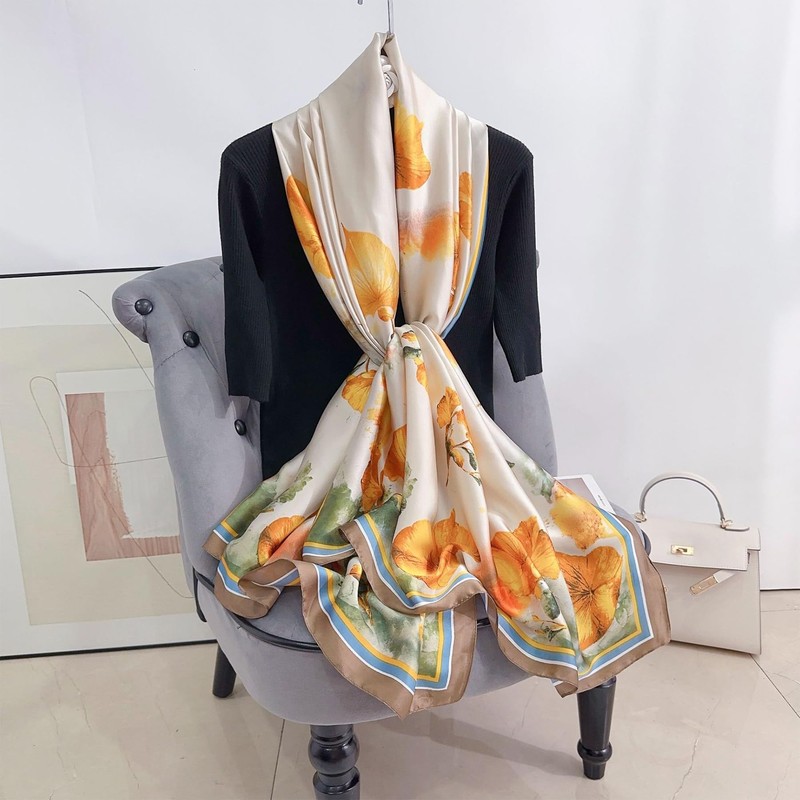 Silk Scarf - Silk Scarf for Women UK, Ladies Satin