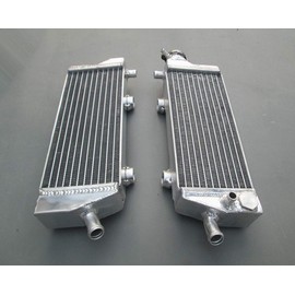 FSMOTO Aluminum Radiator Compatible With KTM 250/350/450/500/530 EXC-F/EXC-R/XC-W/XCF-W 2008-2015, Silver