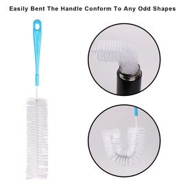 Vicloon Flaschenbürsten, Langer Griff Reinigungsbürste, Flasche Reinigungsbürsten, Tassenbürste, Lange Bürsten mit Nylonborsten, 4*Lange Reinigungsbürste und 4*Schlauchbürste, für Babyflaschen, Glas