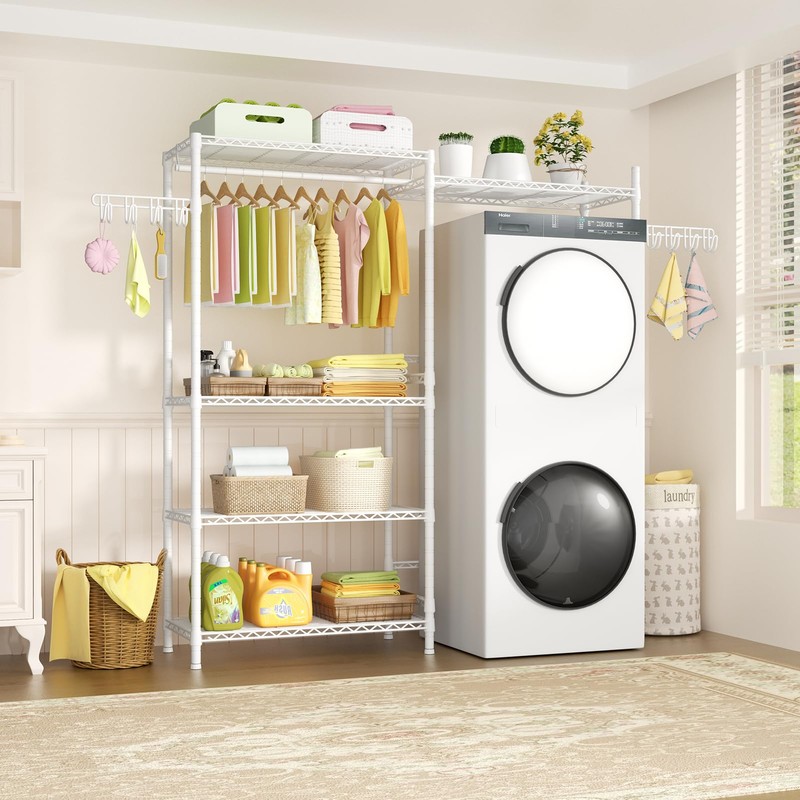 Ulif U5 Over the Washer and Dryer Storage Shelf, Laundry