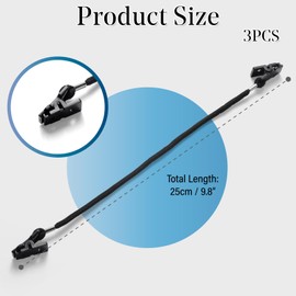 RLMVGBX 3pcs Hat Retainer Clip Windproof Fishing Caps Easy Clips Hat Strap Anti Wind Hats String Clip Cap Keeper for Sailing Golfing Baseball Fishing Boating Running Hiking Camping Travel