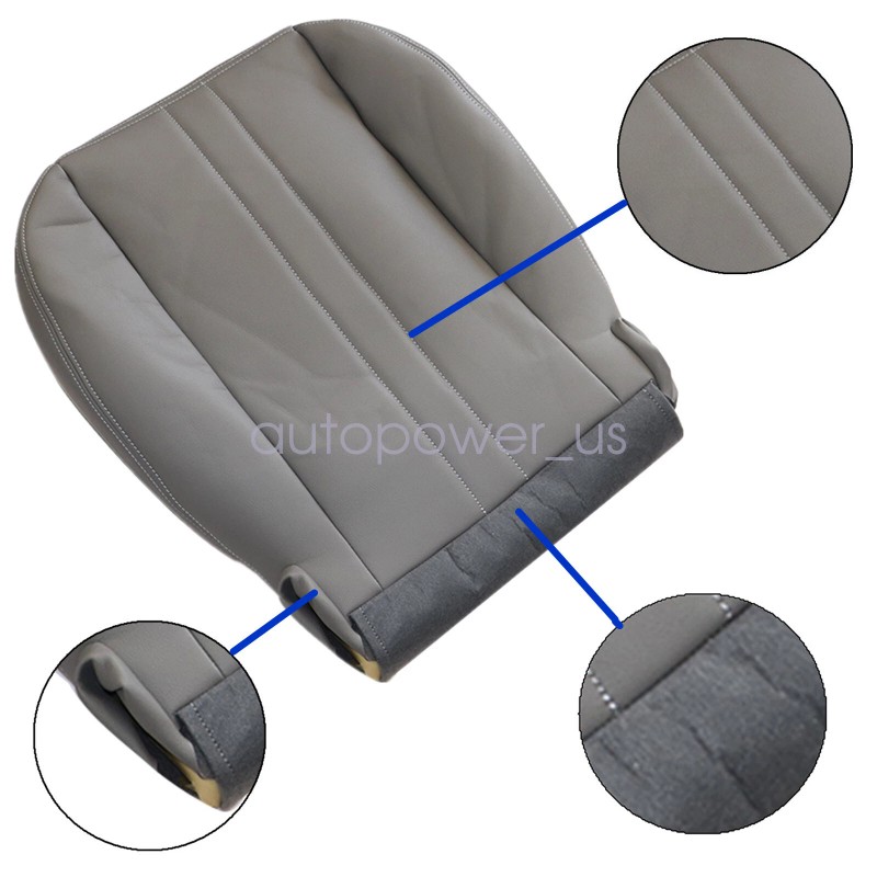 Chevy, GMC Driver Bottom Seat Cover Gray + Foam Cushion
