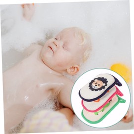Baluue 3 pcs Cartoon Animal Bath Sponge for Boy Girl Scrubber Gentle Skin Exfoliation for Newborns and Safe and Comfortable Bathing Experience