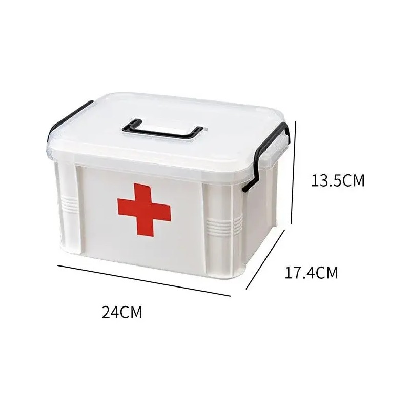 Caja Blanca Botiquín Primeros Auxilios 27x17x13