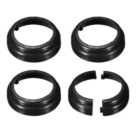 uxcell Post Skirt, 4pcs 78mm/3.07" Plastic Split Style Post Base Cover Trim Skirt for Fence Stair Handrail Railing Porch