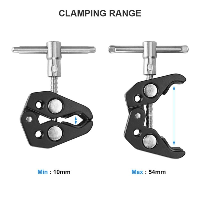 CAMVATE Magic Friction Arm Small Super Clamp Crab Pliers Clip