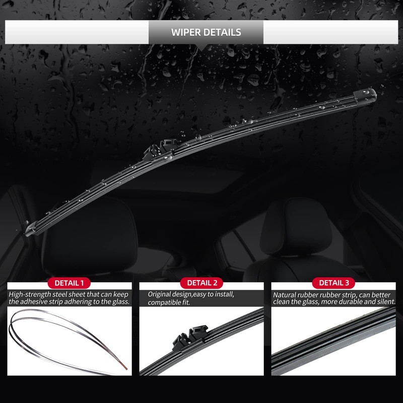 Replacement for Ford Explorer 2011-2024 Rear Wiper Blade & Arm