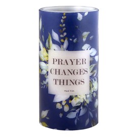 Creative Brands G5062 Faithworks - Inspirational LED Candle with Timer, Large, Prayer Changes - Scripture