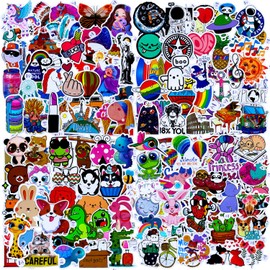 Stickers 200 Pcs Cute Sticker Pack, Waterproof Vinyl Stickers, Stickers for Water Bottle Laptop Phone Macbook Scooter Scrapbook Journal Skateboard Cup Luggage Suitcase Guitar Mug Planner Book Bike etc