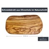 Küchenmaster Olive Wood Chopping Board in Natural Cut (38-40 cm)