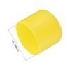 sourcing map 4pcs Rubber End Caps 50mm(2") ID Vinyl Round