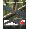 VEVOR Manual Pole Saw, 3.87-27 ft Extendable Pole Tree Pruner,