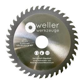 Carbide All-purpose Cutting Blade Saw Blade 125 mm 40 Teeth TCT Aluminium Copper Wood Non-ferrous Metals Cutting Disc